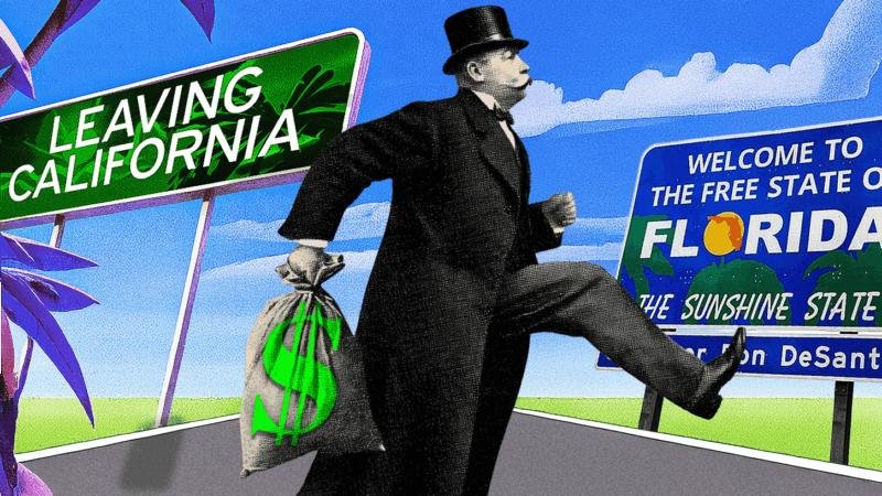 Billionaires leaving California due to proposed tax bill and economic impact