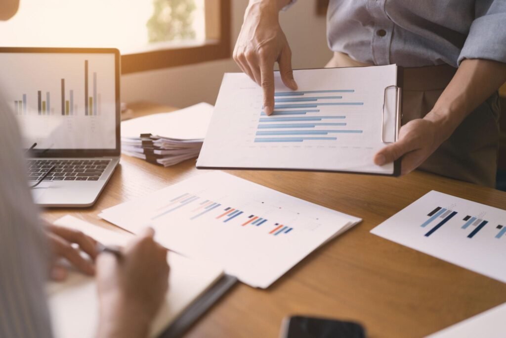 Strategic wealth building using investments, financial advisors, and long-term planning